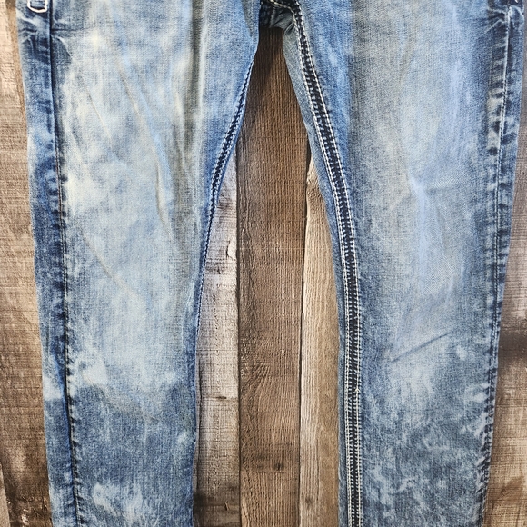 Mammut Straight Leg Denim Mens Jeans Thick Stitch 31X31 - Picture 3 of 16